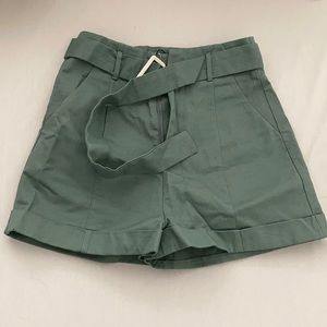 Sage green shorts